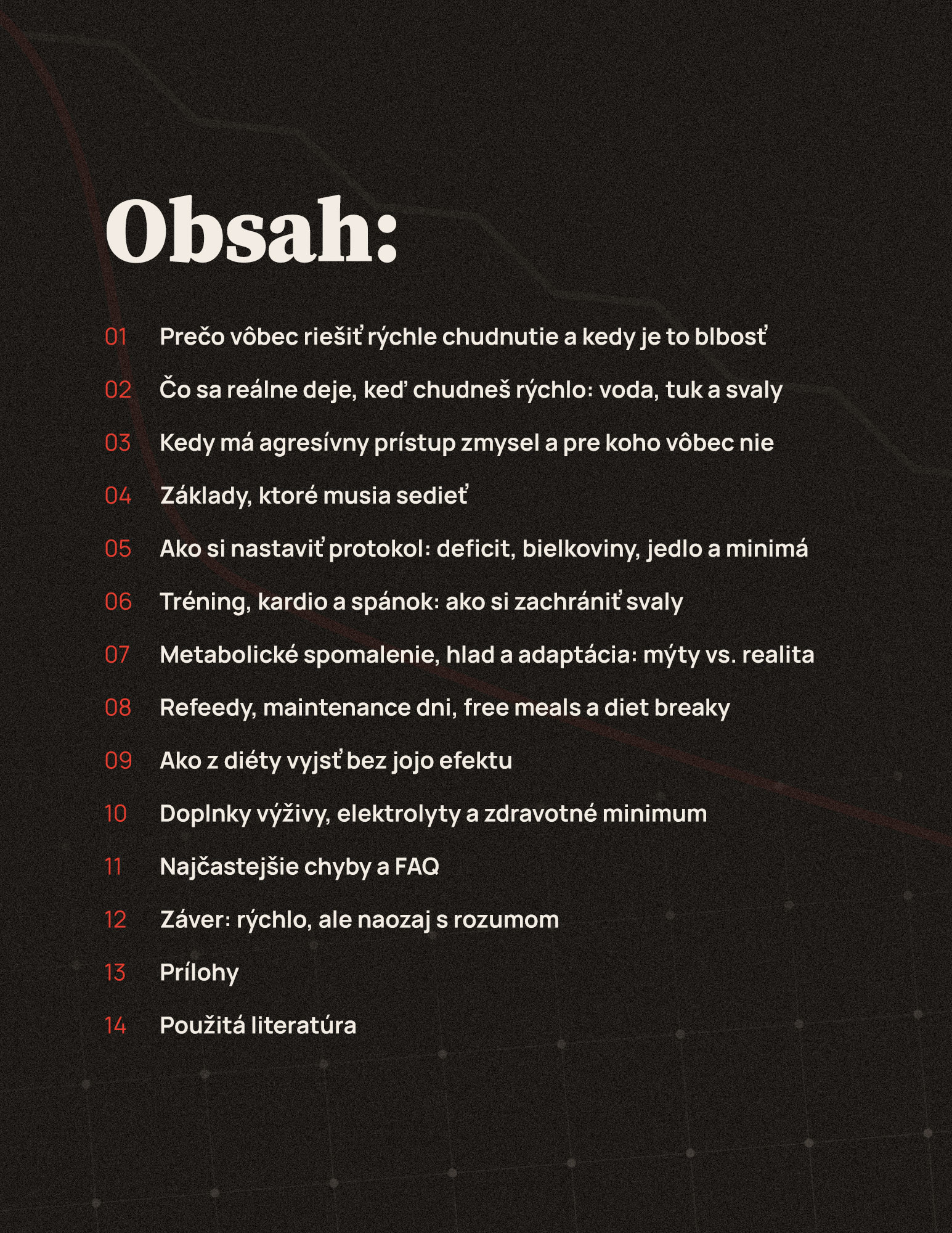 Rapid Fat Loss - obsah na zadnej strane obálky